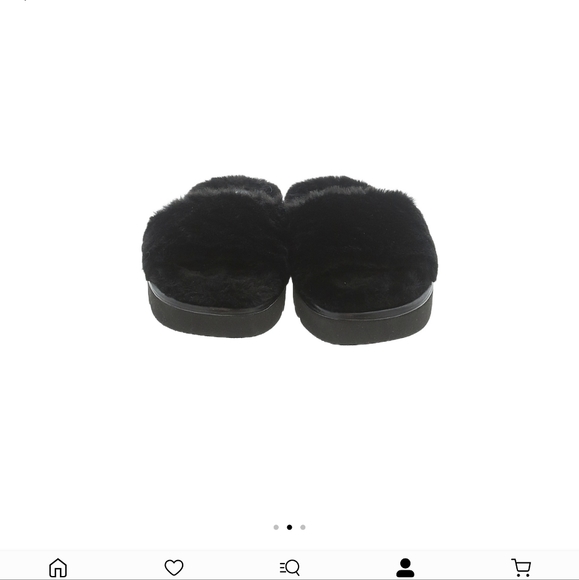 Stewart Weitzman plush black slipper size 6 excellent condition - Picture 2 of 4